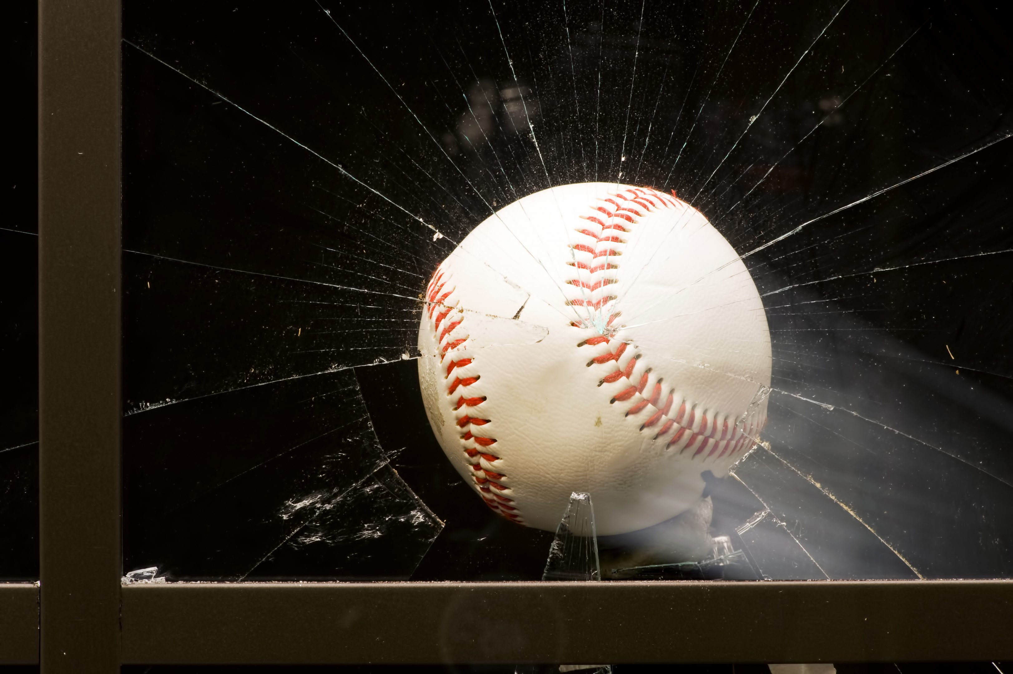 Baseball breaking window glass | Emergency Window Repair | Window Makeover