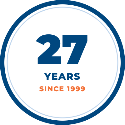 27 years serving homeowners since 1999