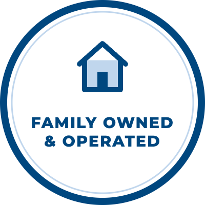 Family owned and operated badge