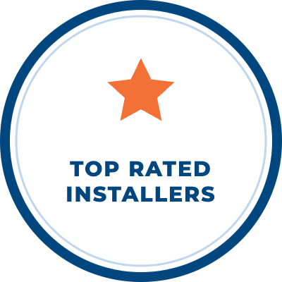 Top rated installers badge